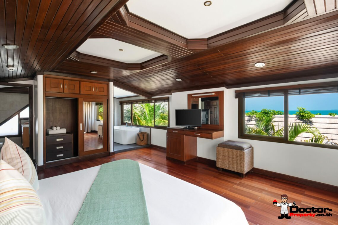 Beachfront 3 Bedroom Pool Villa in Bang Makham, Koh Samui – For Sale